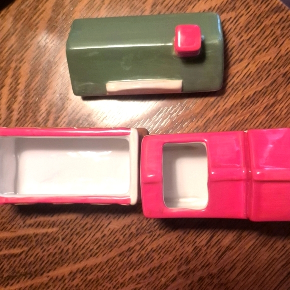 Vintage Coca-Cola Red and Green Cream And Sugar - Picture 7 of 11